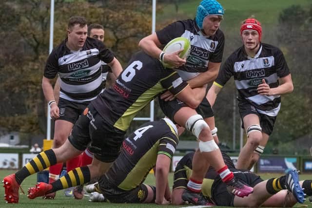 Kelso on the attack against Melrose at the Greenyards at the weekend (Pic: Charles Brooker)