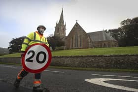 The reduced speed limit scheme was rolled out across the Borders last October. Photo: Fraser Bremner