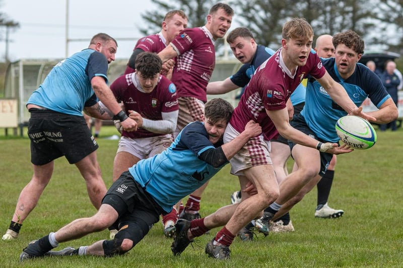 Gala beating their hosts 24-12 in their pool at Berwick Sevens on Sunday (Photo: Stuart Fenwick)