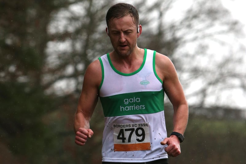 Gala Harrier Francis McElroy was 20th in 27:06 in Sunday's Borders Cross-Country Series senior race at Galashiels