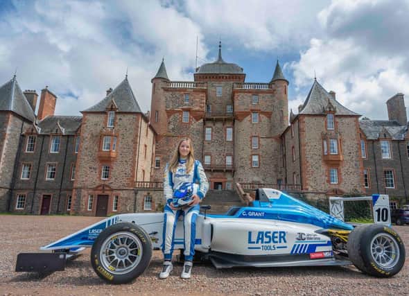 Chloe Grant was delighted to be able to test out Thirlestane's sprint track ahead of this weekend's event. Photo: Phil Wilkinson.