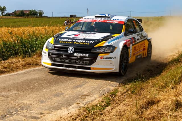 Duns driver Garry Pearson and co-driver Daniel Barritt in action at 2023's Ypres Rally (Pic: JEP)