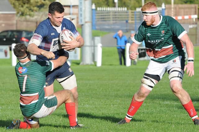 Ross Nixon on the attack for Selkirk versus GHA at the weekend (Pic: Grant Kinghorn)