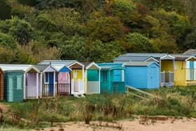 Coldingham Bay’s sought-after beach huts. (Getty Images).