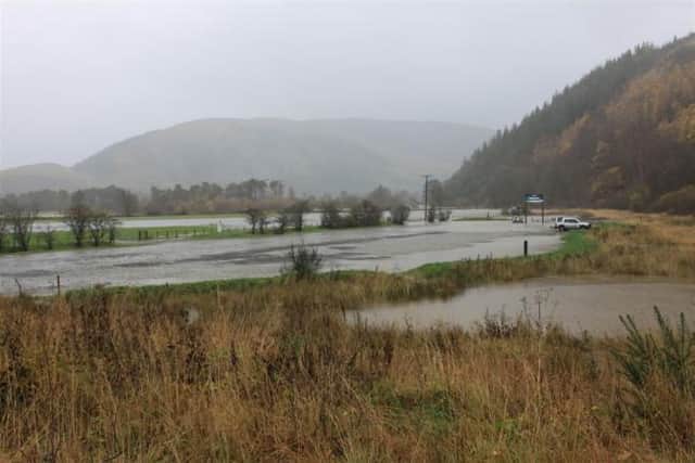 Flooding in Innerleithen back in 2009.