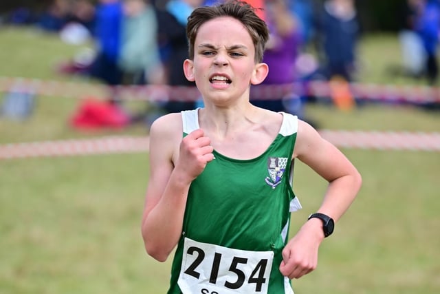 Earlston High School's Seb Darlow was 22nd boy under 15 in 16:33 at this month's Scottish Schools' Athletic Association secondary schools cross-country championships