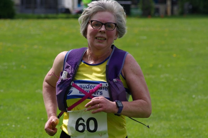 Lauderdale Limper Anne Lillico finished 70th in this year's St Boswells Wobbly Trail Race in 1:35:46