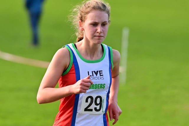 Lauderdale Limpers' Ava MacLeod competing at Scottish Athletics' east district cross-country league meeting at Kirkcaldy on Saturday