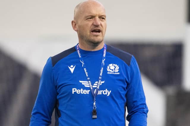 Scotland head coach Gregor Townsend at an open training session at the Oriam in Edinburgh this week (Photo by Ross MacDonald/SNS Group/SRU)