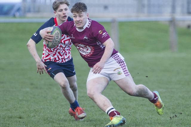 Gala Wanderers' player of the tournament at Kelso's semi-junior sevens, James Glendinning