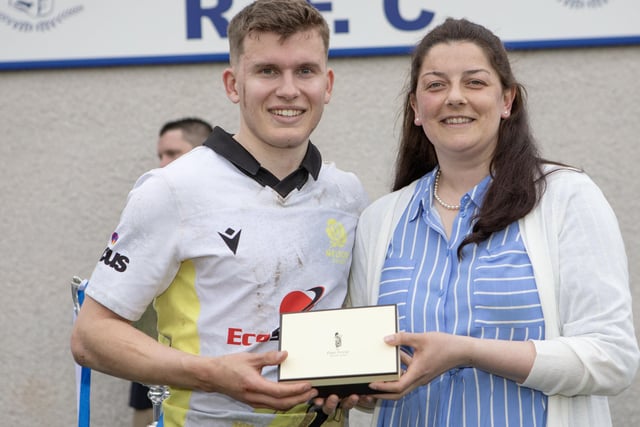 Melrose's Harry Makowski was named as player of the tournament at Sunday's Earlston Sevens (Photo: Brian Sutherland)