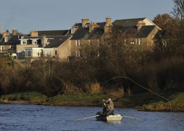 Fishing on the Tweed at Kelso.