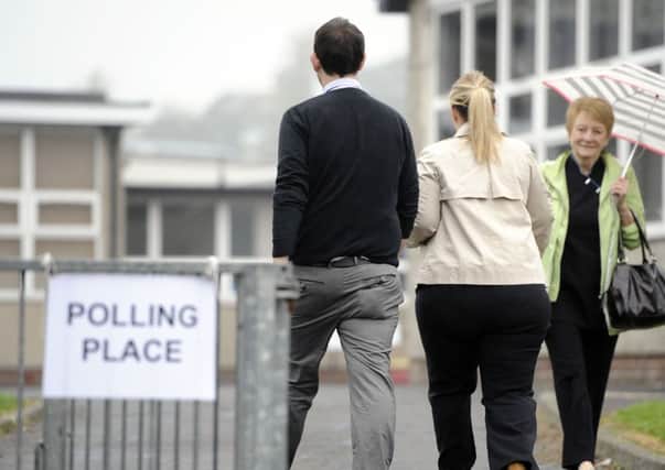 Many voters made a early visit to their polling place (Picture: Michael Gillen)