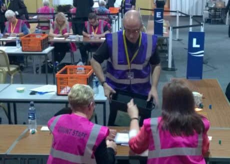 The initial verification of postal votes began at 10pm