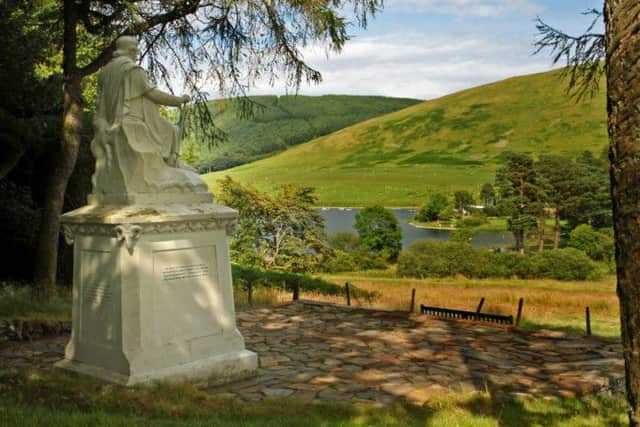 James Hogg statue at St. Mary's Loch.