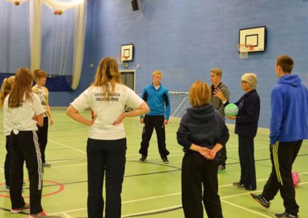Earlston High School hosted the first training courses for the young coaches.