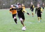 Martin Thomlinson notched his 100th goal for Langholm Legion on Saturday