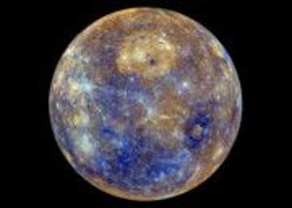Mercury never strays far from the Sun in the sky.