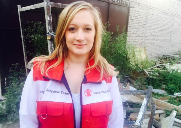 Gemma Gillie from Coldstream  is a member of Save the Children's response team in Nepal