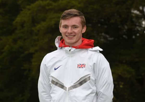 Scottish athlete Cameron Tindle in his Team GB top.