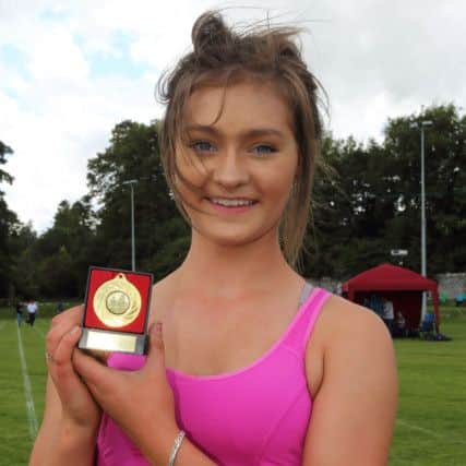 Hawick's Philippa Robertson took the Youths' 90m Sprint title