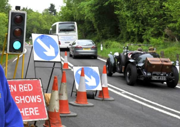 Roadworks will take place on the A68 just outside Jedburgh