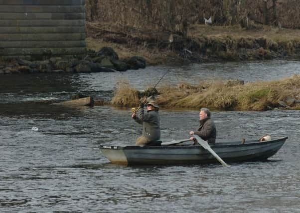 Fishing on The River Tweed in Kelso.