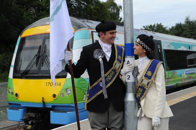 Braw Lad and Lass Cameron Pate and Abbie Franklin from Galashiels. Picture: Lesley Martin