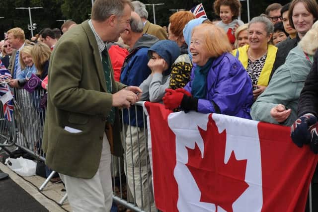 Margaret travelled from Canada especially to see HM The Queen officially open the Borders Railway at Tweedabank