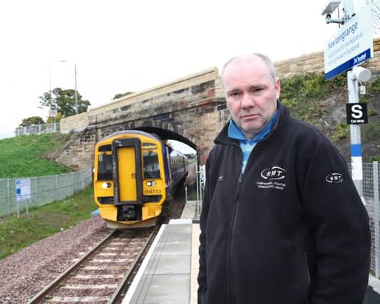RMT union official Michael Hogg is angry that human waste from steam train rolling stock is being allowed to fall on to the tracks.