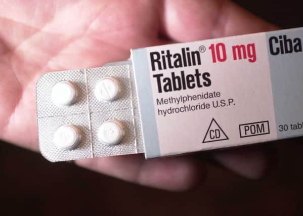 Ritalin Tablets   ( Methylphenidate hydrochloride U.S.P. )
Picture ALLAN MILLIGAN  (digital image) date taken  31st  October 2000
