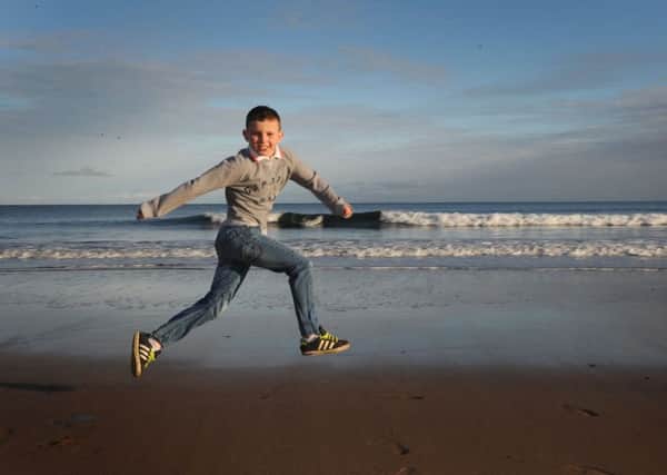 Nathan Burns will be braving the water at Coldingham Bay on New Years Day