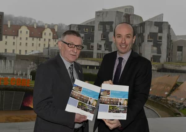 Launch of Commisson on Local Tax Reform report. 
Co-chairs Marco Biagi MSP and Cllr David O'Neill.