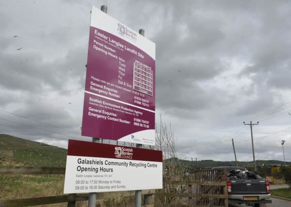 Galashiels Community Waste Recycling Centre & Easter Langlee Landfill Site.