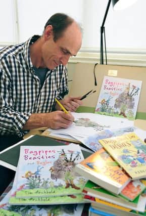Kelso writer and illustrator Tim Archbold  will be at Hawick Library.