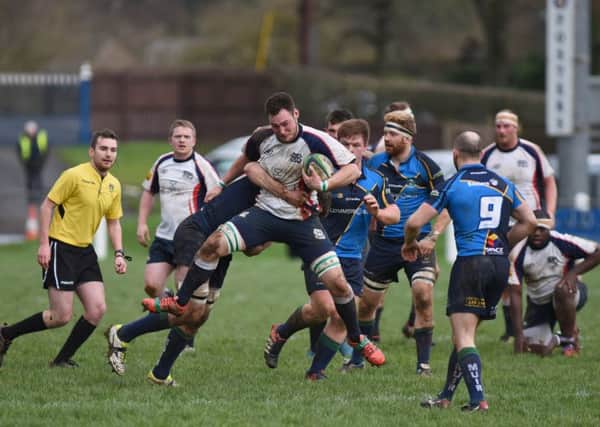 Action from last weekend's Selkirk v Boroughmuir fixture