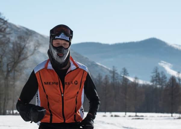 Dr Andrew Murray, winner of the inaugural Genghis Khan Ice Marathon, ran in brutal conditions in Outer Mongolia.