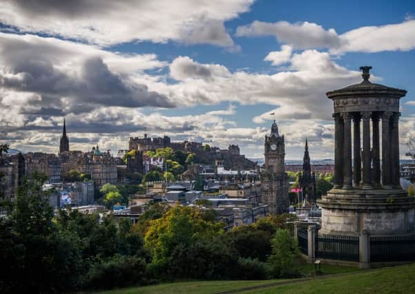 Edinburgh UK Oct 12 2015;Views of Edinburgh taken from Calton Hill  credit steven scott taylor / J P License