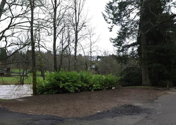 The proposed cafe site in Wilton Lodge Park  but the doors wont be opening this summer.