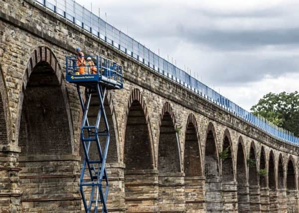 Photographer Ian Georgeson, 07921 567360
Borders Railway, Scotrail, Tweedbank line, Newtongrange, A7, Bridge