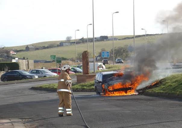 Car fire at Burnmouth