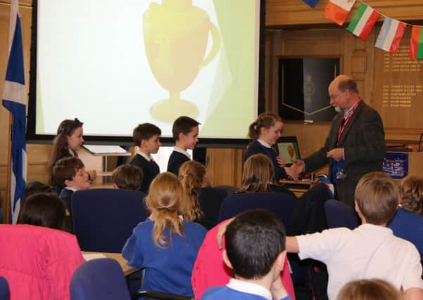 Euroquiz for primary 6 pupils taking place at council headquarters