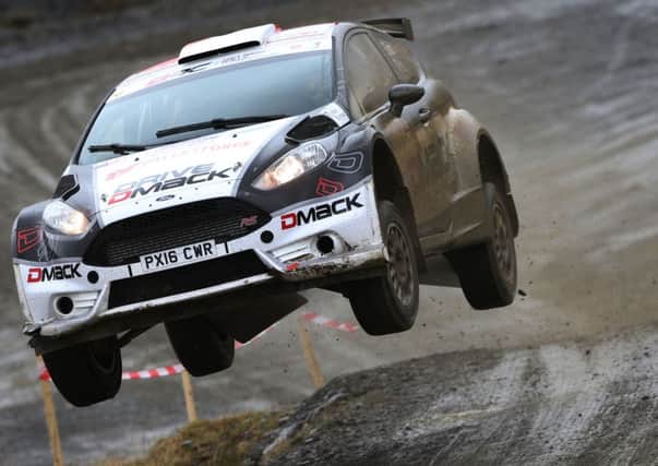 Elfyn Evans and Craig Parry take the Mid Wales Stages victory.