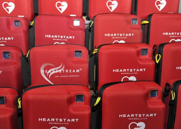 Defibrillator's from NHs to The British Heart Foundation.