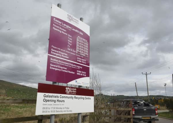 Galashiels Community Waste Recycling Centre & Easter Langlee Landfill Site.