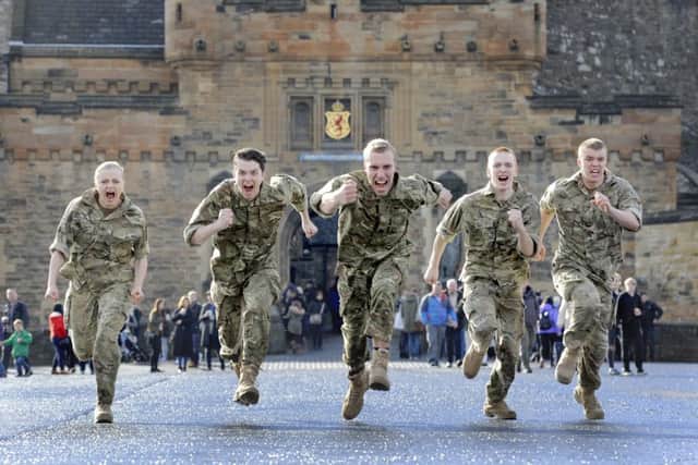"Five Soldiers" by the Rosie Kay Dance Company, pictured at Edinburgh Castle, 31/03/2016:
More information from: Wendy Niblock - PR consultant for Rosie Kay Dance Company - 07961 814 834 - wendyjniblock@btinternet.com
Photography Rosie Kay Dance Company from:  Colin Hattersley Photography - colinhattersley@btinternet.com - www.colinhattersley.com - 07974 957 388