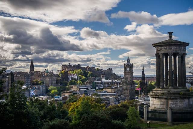Edinburgh UK Oct 12 2015;Views of Edinburgh taken from Calton Hill  credit steven scott taylor / J P License