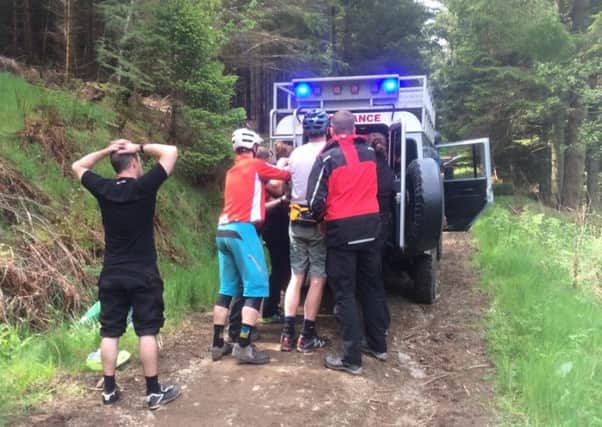 SBSR Mountain Biker Peebles cardiac arrest rescue