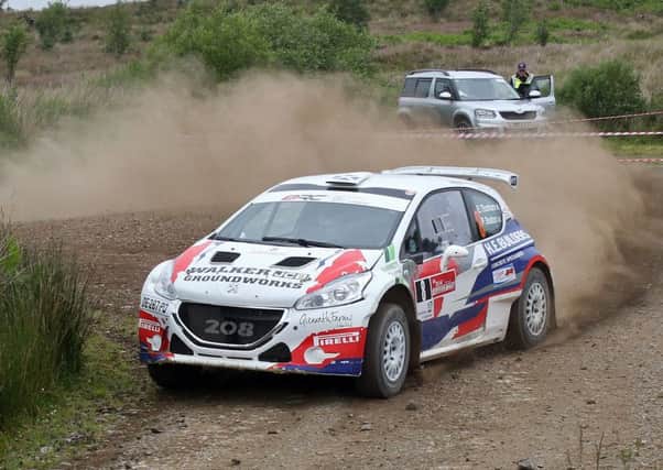 Euan Thorburn and Paul Beaton on their way to fourth overall in the RSAC Scottish Rally.