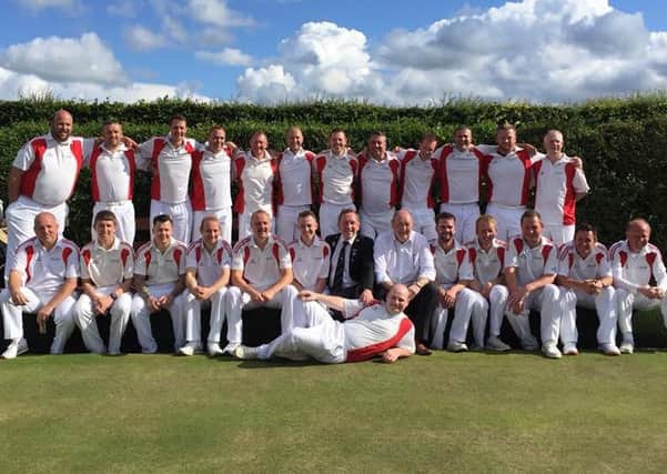 The successful Borders bowling team.